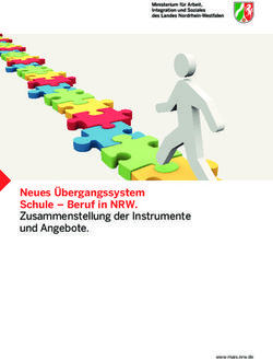 Neues Übergangssystem Schule - Beruf in NRW. Zusammenstellung der Instrumente und Angebote.