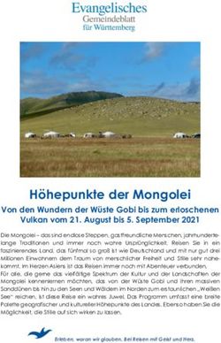 H&ouml;hepunkte der Mongolei - Von den Wundern der W&uuml;ste Gobi bis zum erloschenen Vulkan vom 21. August bis 5. September 2021 - Evangelisches Gemeindeblatt