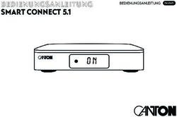 BEDIENUNGSanleitung Smart Connect 5.1 - BEDIENUNGSANLEITUNG - Canton