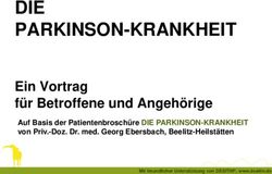 DIE PARKINSON-KRANKHEIT - Ein Vortrag Für Betroffene Und Angehörige Auf ...