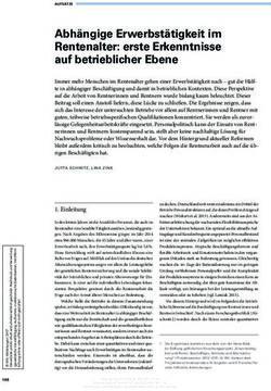 Abh&auml;ngige Erwerbst&auml;tigkeit im Rentenalter: erste Erkenntnisse auf betrieblicher Ebene - Nomos eLibrary