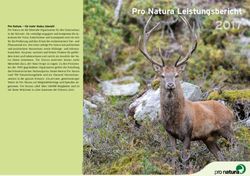 Pro Natura Leistungsbericht