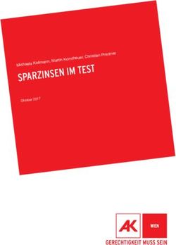 SPARZINSEN IM TEST Michaela Kollmann, Martin Korntheuer, Christian Prantner - Oktober 2017 - Arbeiterkammer