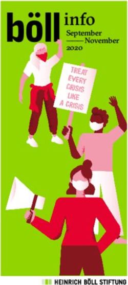 Info September - November 2020 - Heinrich-B&ouml;ll-Stiftung