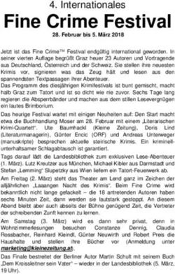 Fine Crime Festival 4. Internationales - Karl-Franzens-Universit&auml;t Graz