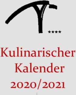 Kulinarischer Kalender 2020/2021 - Hotel am Hirschhorn