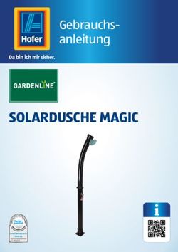 SOLARDUSCHE MAGIC - Gebrauchs-anleitung Da bin ich mir sicher - Hofer
