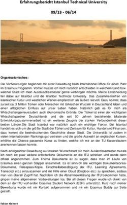 Erfahrungsbericht Istanbul Technical University 09/13 06/14