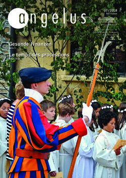 Gesunde Finanzen Le temps des processions 07 / 2018 - Cathberne