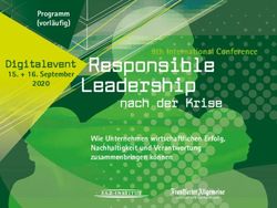 Responsible Leadership - nach der Krise