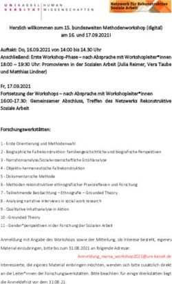 Herzlich willkommen zum 15. bundesweiten Methodenworkshop (digital) am 16. und 17.09.2021!