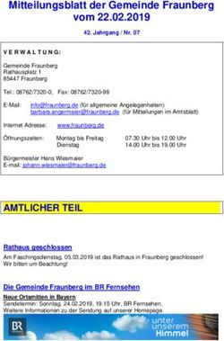 Mitteilungsblatt der Gemeinde Fraunberg vom 22.02.2019