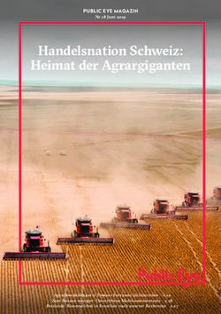 Handelsnation Schweiz: Heimat der Agrargiganten