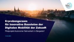 Erprobungsraum f&uuml;r innovative Bausteine der Digitalen Mobilit&auml;t der Zukunft - Pilotprojekt Autonomer Nahverkehr in Bergedorf - Bergedorf ...
