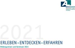 2021 ERLEBEN ENTDECKEN ERFAHREN - Bildungsreisen und Seminare 2021 - ARBEIT & LEBEN ...