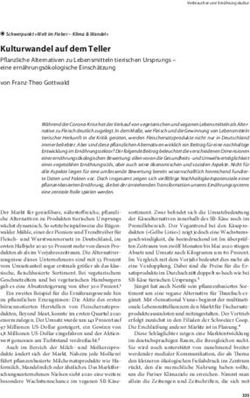 Kulturwandel auf dem Teller - Pflanzliche Alternativen zu Lebensmitteln tierischen Ursprungs - eine ern&auml;hrungs&ouml;kologische Einsch&auml;tzung von ...