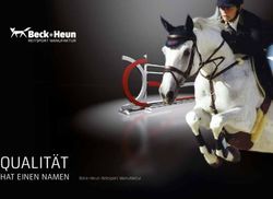 QUALIT&Auml;T HAT EINEN NAMEN - Beck+Heun Reitsport Manufaktur