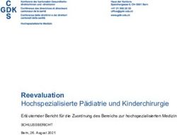 Reevaluation Hochspezialisierte P&auml;diatrie und Kinderchirurgie - Erl&auml;uternder Bericht f&uuml;r die Zuordnung des Bereichs zur hochspezialisierten Medizin
