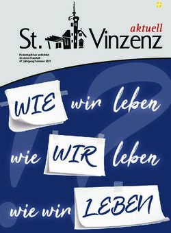 Wir leben leben wie - Pfarre St. Vinzenz