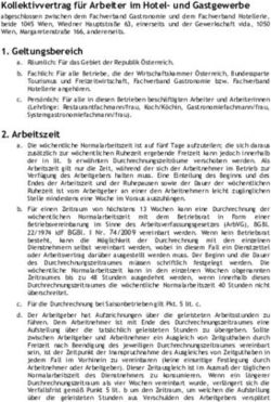 Kollektivvertrag f&uuml;r Arbeiter im Hotel- und Gastgewerbe - WKO