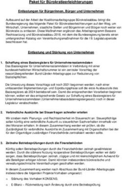 Paket f&uuml;r B&uuml;rokratieerleichterungen Entlastungen f&uuml;r B&uuml;rgerinnen, B&uuml;rger und Unternehmen - Bundesregierung
