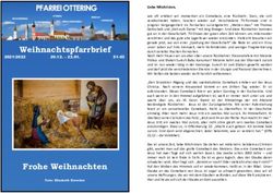 Weihnachtspfarrbrief - Pfarrei Ottering