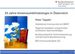 25 Jahre Innenraumklimatologie in &Ouml;sterreich - Innenraumanalytik