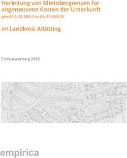 Herleitung von Mietobergrenzen f&uuml;r angemessene Kosten der Unterkunft - gem&auml;&szlig; 22 SGB II und 35 SGB XII Erstauswertung 2019