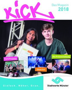 2018 Das Magazin - Die Preisverleihung Eure Projekte - Stadtwerke M&uuml;nster