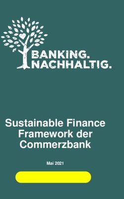 Sustainable Finance Framework der Commerzbank - Mai 2021