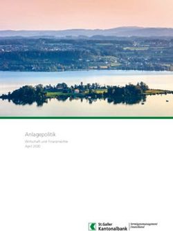 Anlagepolitik Wirtschaft und Finanzm&auml;rkte April 2020 - St.Galler Kantonalbank Deutschland AG