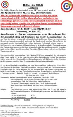 Hobby-Liga 2021.22 Leitfaden