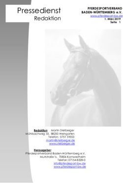 Pressedienst Redaktion - Pferdesportverband Baden-Württemberg