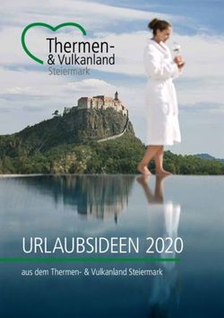 URLAUBSIDEEN 2020 aus dem Thermen- & Vulkanland Steiermark