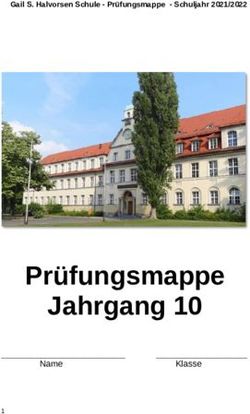 Pr&uuml;fungsmappe Jahrgang 10 - Gail S. Halvorsen Schule - Pr&uuml;fungsmappe - Schuljahr 2021/2022