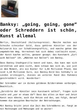 Banksy: "going, going, gone" oder Schreddern ist schön, Kunst allemal