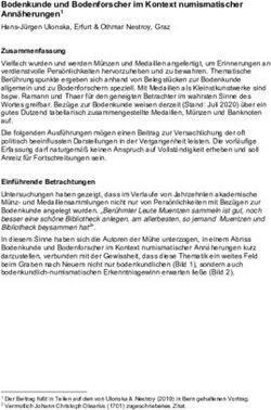 Bodenkunde und Bodenforscher im Kontext numismatischer Ann&auml;herungen1 - Deutsche ...