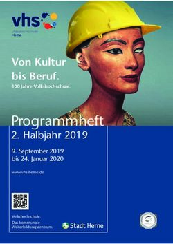 Programmheft 2. Halbjahr 2019 - Von Kultur bis Beruf - vhs Herne