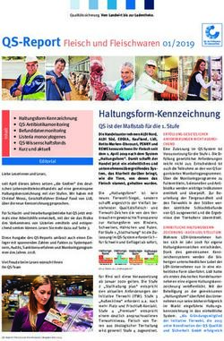 QS-Report Fleisch und Fleischwaren 01/2019 - Proteinmarkt