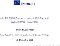 MIT ERASMUS+ INS SLAVISCHE EU-AUSLAND - (WISE 2022/23 - SOSE 2023) PD DR. HAGEN PITSCH 13. DEZEMBER 2021