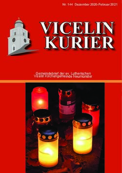 VICELIN KURIER Gemeindebrief der Ev. Lutherischen Vicelin Kirchengemeinde