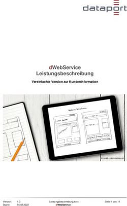 DWEBSERVICE LEISTUNGSBESCHREIBUNG - DATAPORT