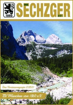 SECHZGER - TSV M&uuml;nchen von 1860 e.V. Das Vereinsmagazin 2/2021 - TSV 1860 M&uuml;nchen eV