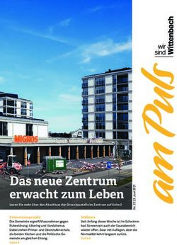 Das neue Zentrum erwacht zum Leben - Gemeinde Wittenbach