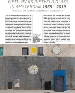 FIFTY YEARS RIETVELD GLASS IN AMSTERDAM 1969 2019