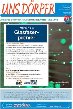 Uns DÖrper Amtliches Bekanntmachungsblatt des Amtes Trave-Land - Amt Trave-Land