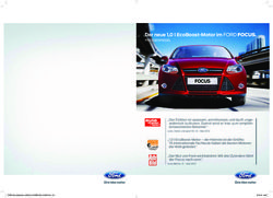 DER NEUE 1,0 L ECOBOOST-MOTOR IM FORD FOCUS - PRESSESPIEGEL