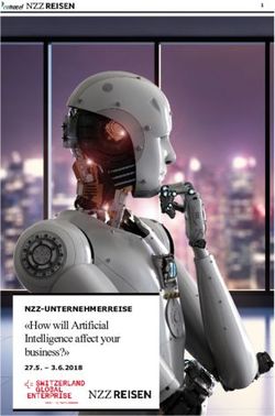 "How will Artificial Intelligence affect your business?" 27.5 - 3.6.2018 NZZ-UNTERNEHMERREISE - NZZ Reisen