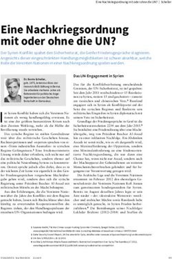 Eine Nachkriegsordnung mit oder ohne die UN?