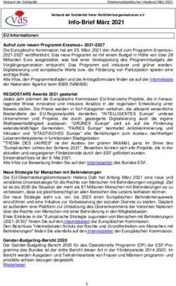 Info-Brief M&auml;rz 2021 - Verband der Solidarit&auml;t:Startseite